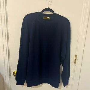 Peru unlimited 100% alpaca men’s sweater size extra large navy blue